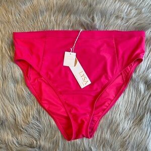 Lysa Swim Pink Bikini Bottoms Womens 0X(14W-16W) Swimsuit Brand New‎